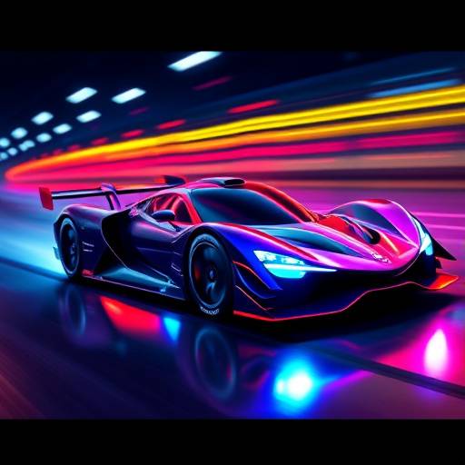 A remote-controlled race car with sleek design and vibrant colors, providing fast-paced fun for older children and adults.