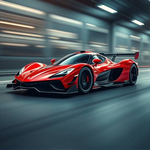 A remote control race car with a sleek design